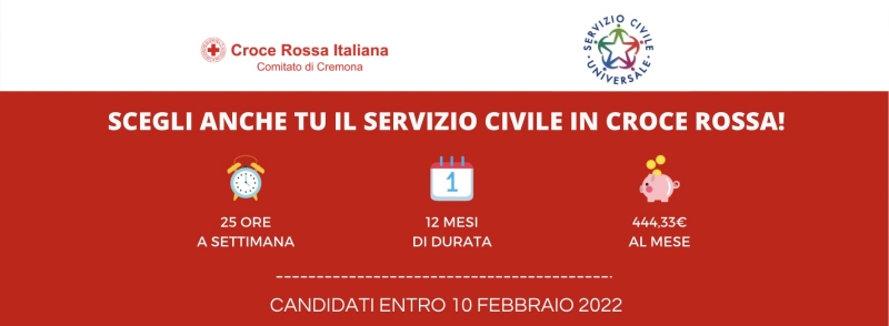 Servizio Civile Universale in Croce Rossa - Comitato di Cremona!