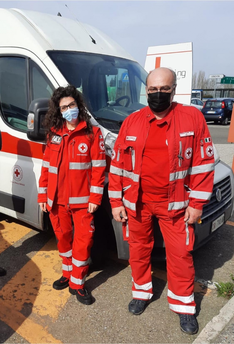 Volontaria in trasferta a Termoli (CB) per lavorare come infermiera nell&#039;ospedale da campo CRI